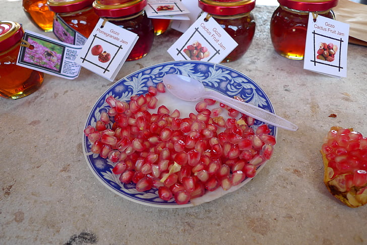 Malta, Gozo, granatäpple, frukt, mat, vitaminer, exotiska