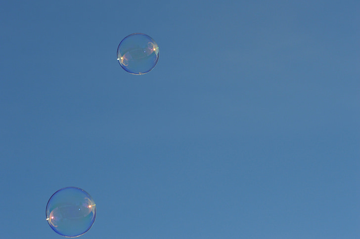 zeepbellen, kleurrijke, ballen, sopje, zeepbellen maken, float, spiegelen