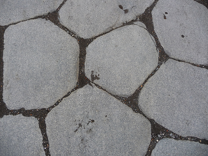 blokova, obrađenog, Pompeii, kamena, asfaltiranje, uzorak, tlo