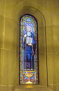 Montserrat, Manastır, vitray, Barcelona, İspanya, Avrupa, ünlü