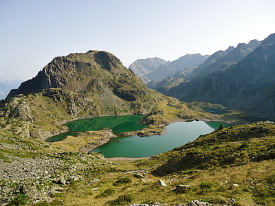 jezera robert, planinarenje, Alpe, planine, krajolik, priroda, Francuska