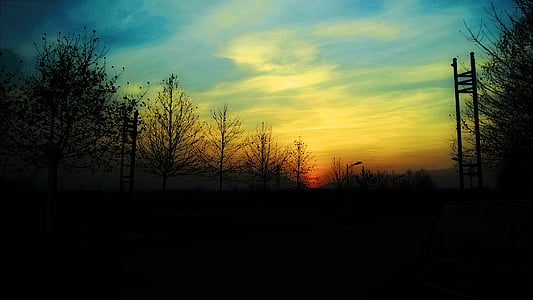 Twilight, Sunset, landskabet