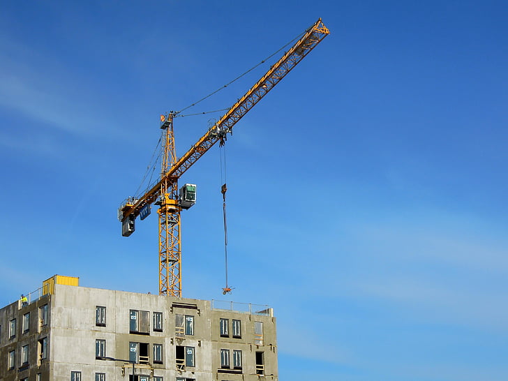 crane, building, high, vantaa, finnish, to build a, windows
