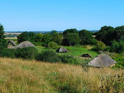 Tanska, Kööpenhamina, Viikingit, Viking kylä, Hut, Viking museum, Viking life