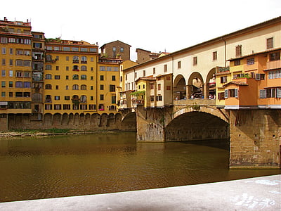Włochy, budynki, Architektura, stary, Włoski, poza, wody
