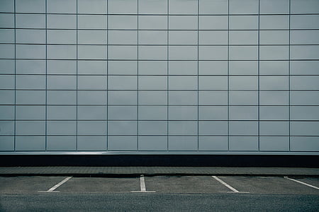 wall, lines, road, parking, gray, flooring, architecture