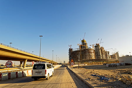 Riyad, Saudi-Arabië, stad, het platform, stedelijk landschap