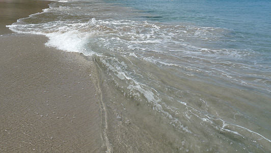 ocean, wave, waves, beach, water, flowing, sea