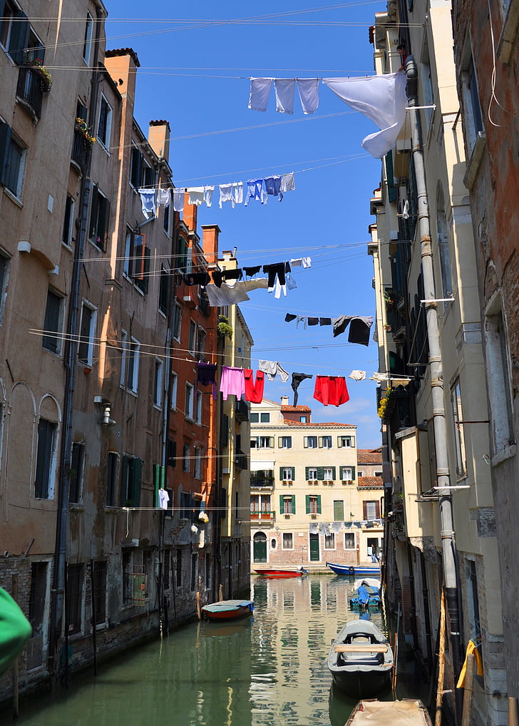 Venesia, Burano, warna, Italia, kain, laut, warna