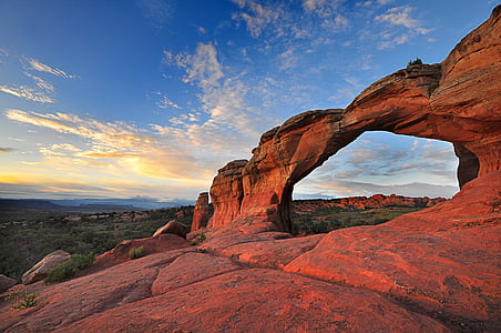 Rock arch, landskap, sten, sandsten, naturen, bildandet, erosion