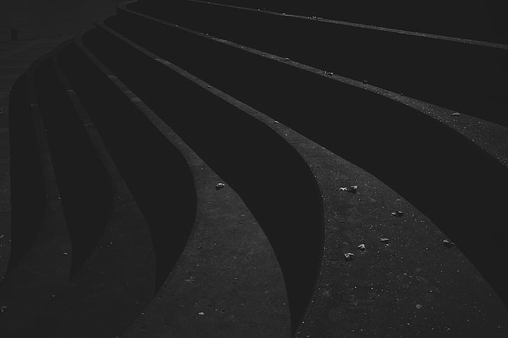 abstract, design, space, black-white, futuristic, spaces, no people