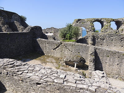 Ruine, Bögen, Wand, Rock, entfernt, Geschichte, Architektur