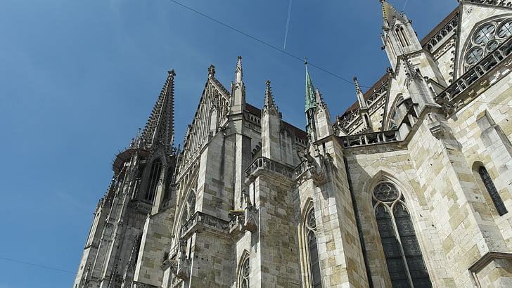 Regensburg, Dom, Katedrali, Gotik mimarisi, Gotik, Cathedral st peter, Kilise