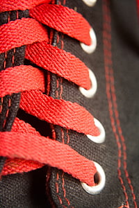 laces, black, shoes, red, sneakers, converse, fashion