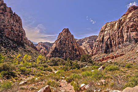 Las vegas, Nevada, canyon di roccia rossa, montagna, Viaggi, Stati Uniti d'America, deserto