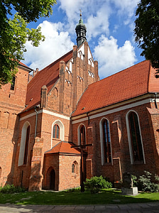 Bydgoszcz, Cathédrale, Église, façade, religieux, bâtiment, historique
