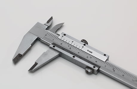 Vernier caliper, instrument til måling, Vernier skala, måling, foranstaltning, nøjagtighed, præcision