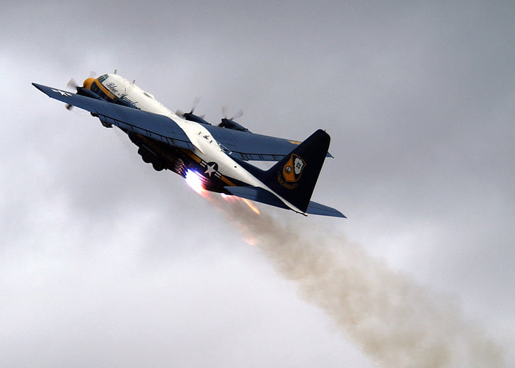 rocket assisted takeoff, airplane, military, navy, blue angels, support, cargo