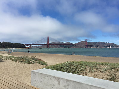 Crissy Fieldistä, California, San francisco, kultainen portti, San Franciscon lahden, lahden alueella, länsirannikolla