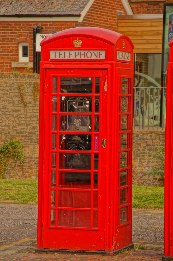 telefon, stojnica, rdeča, Britanija, polje, ikona, Velika Britanija