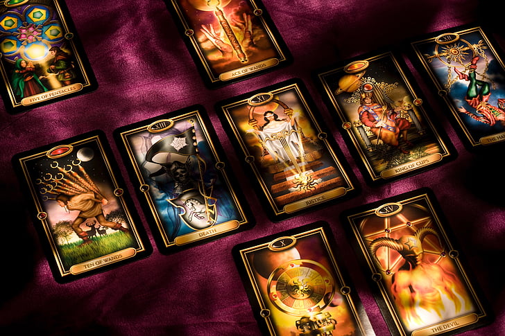 tarot, cards, card, prophecy, dark, light, shadows