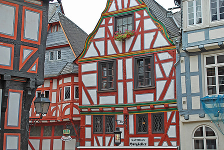 Limburg, fachwerkaeuser, Fachwerkhaus, ristikon, vanha kaupunki, historiallisesti, vanha talo