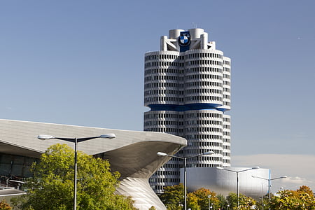 Duitsland, München, toren, Beieren, het platform, moderne, buitenkant van het gebouw