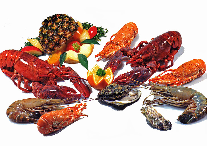 shellfish, lobster, fresh