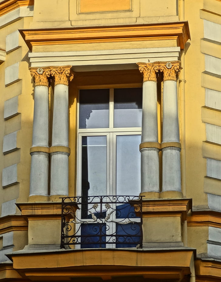 Sienkiewicza, Bydgoszcz, ventana, arquitectura, exterior, edificio, fachada