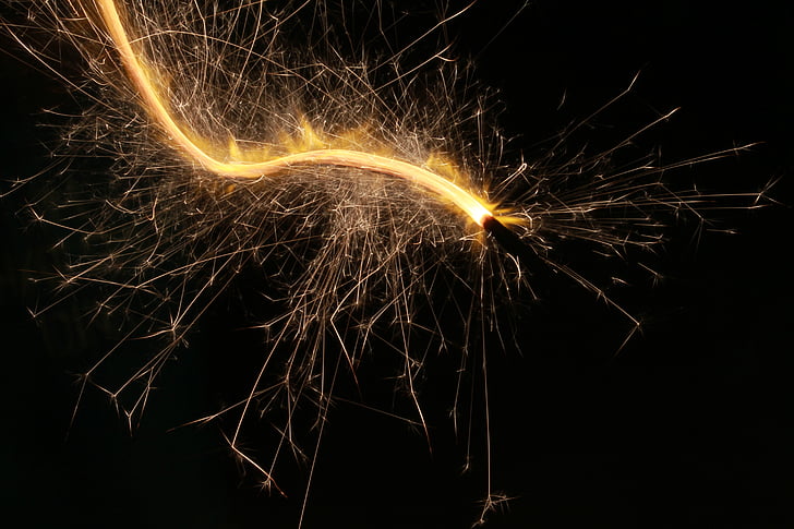 sparkler, fireworks, celebrate, july 4th, dom, explode, party
