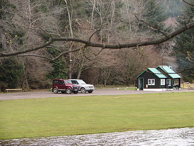 Arndilly Hütte, Spey, Fluss, Lachs, Angeln, Highland, Speyside