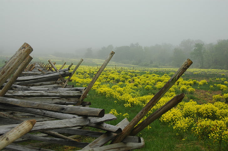 Gettysburg, natura, storia, recinzione, battaglia, Pennsylvania, campo di battaglia