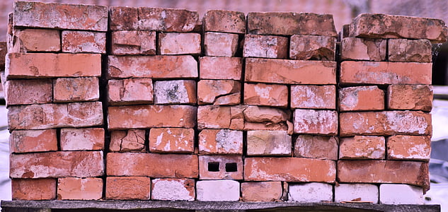 brick, lake dusia, wall, house, building, the background, crash