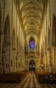 Kościół ulm, HDR, Münster, Ulm, Katedra w Ulm, Kościół, Katedra