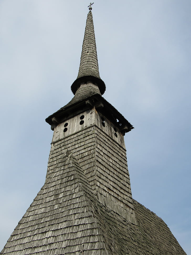 houten kerk, Crisana, Transsylvanië, Bihor, Roemenië, stancesti