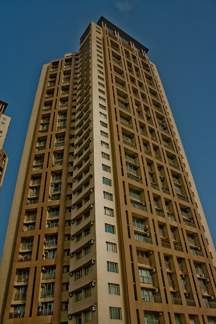 tháp, xây dựng, cao, cao, Mumbai, Ấn Độ, kiến trúc