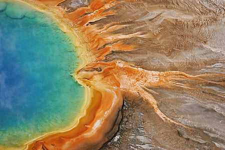 Marele izvor Prismatico, fierbinte, apa, termică, natura, vulcanice, colorat