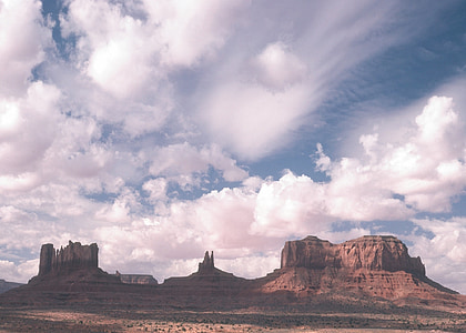 Monument valley, Piaskowiec, Buttes, Arizona, Pustynia, krajobraz, Ameryka