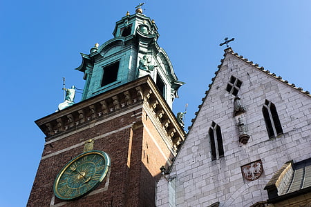 katedraali, Wawelin kuninkaanlinna, Wawel, Castle, arkkitehtuuri, Krakova, Krakova