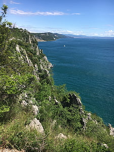 jūra, krasts, Trieste