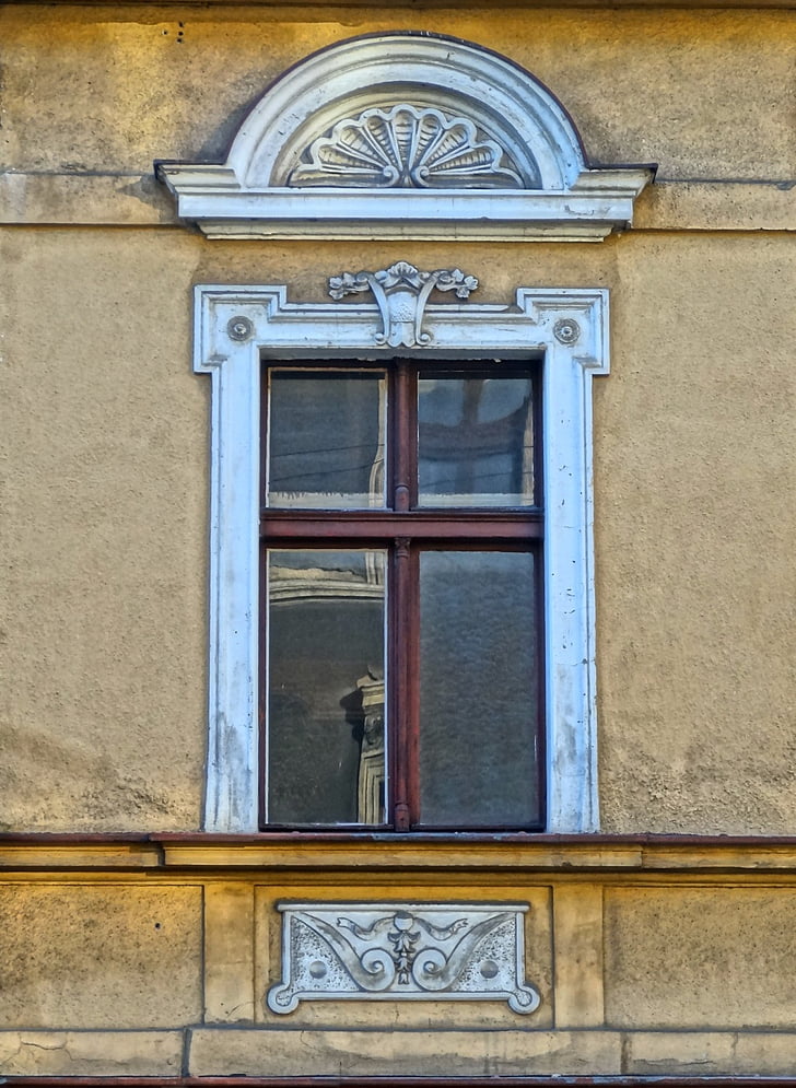 Sienkiewicza, Bydgoszcz, finestra, arquitectura, relleu, edifici, façana
