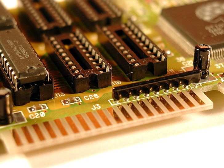 mainboard, computer, chips, devices, electronics