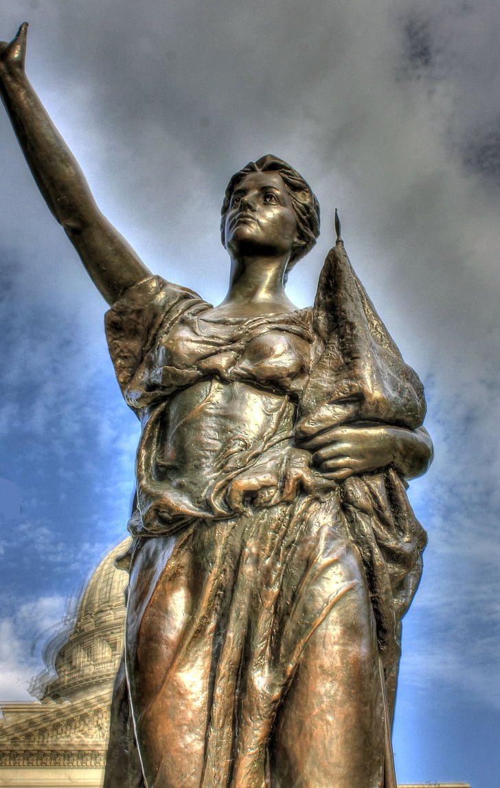 women's rights, statue, madison, wisconsin, bronze, usa