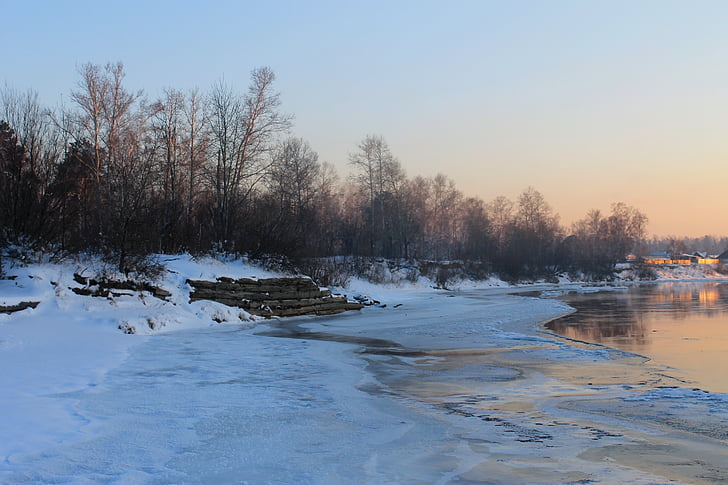 kitoy, angarsk, winter, ice, river