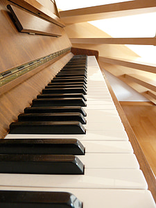 piano, piano keys, white, black, music, sound, play piano