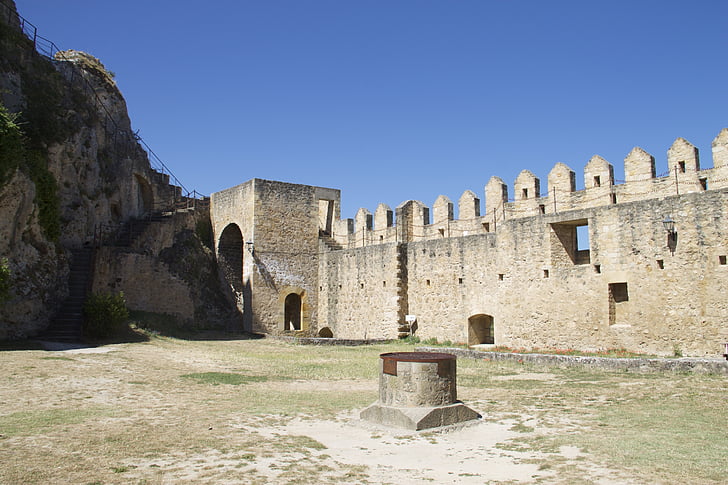 Burgos, Castle, erőd, romok, Cerro de san miguel, Spanyolország