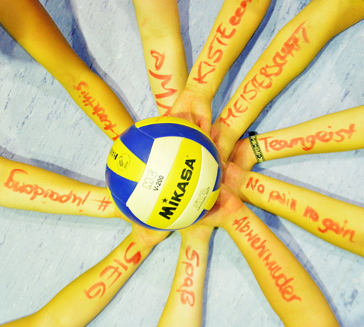volleyboll, team, lagsport, nätverk, rättvisa, tillsammans, idrott