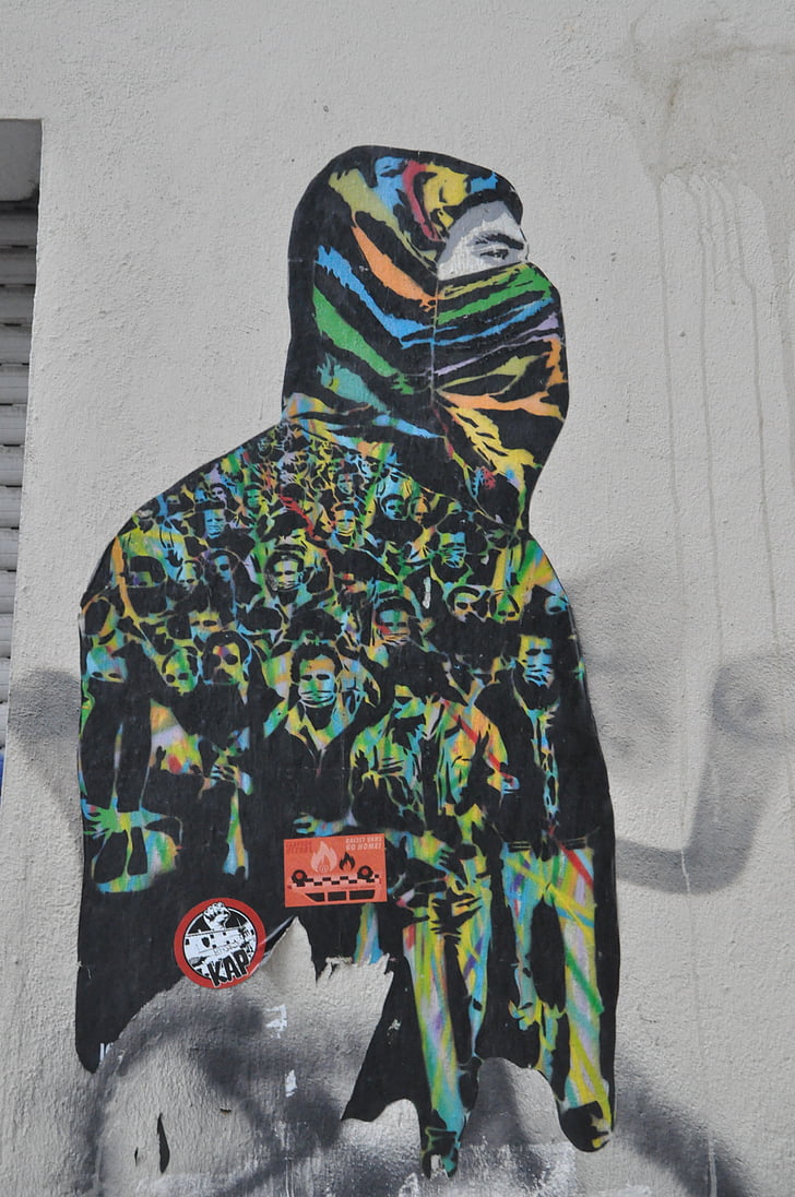 straatkunst, graffiti, gevel, stedelijke kunst, Berlijn, Spray