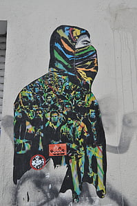 sztuka ulicy, graffiti, fasada, miast sztuki, Berlin, Spray