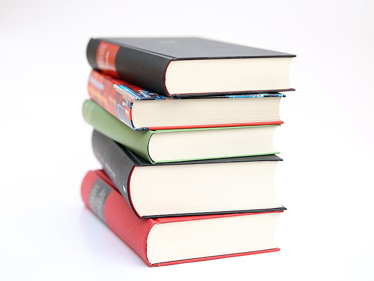 Book stos, książki, Edukacja, wiedza, Dowiedz się więcej, kupie, czytanie